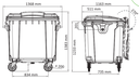 Maclean / mcclean 1100 Liter