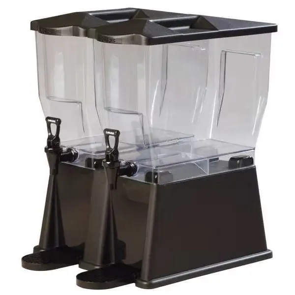 Beverage Dispenser Double 6 Gal Black