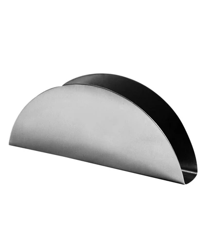 Round stainless napkin holder
