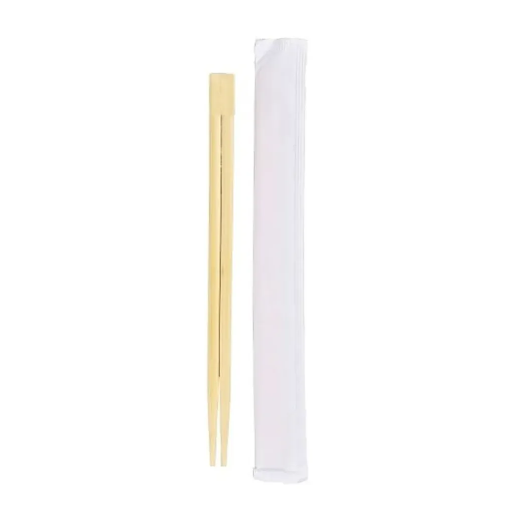 MTS Bamboo chopsticks twin 21 with knot paper wrapped