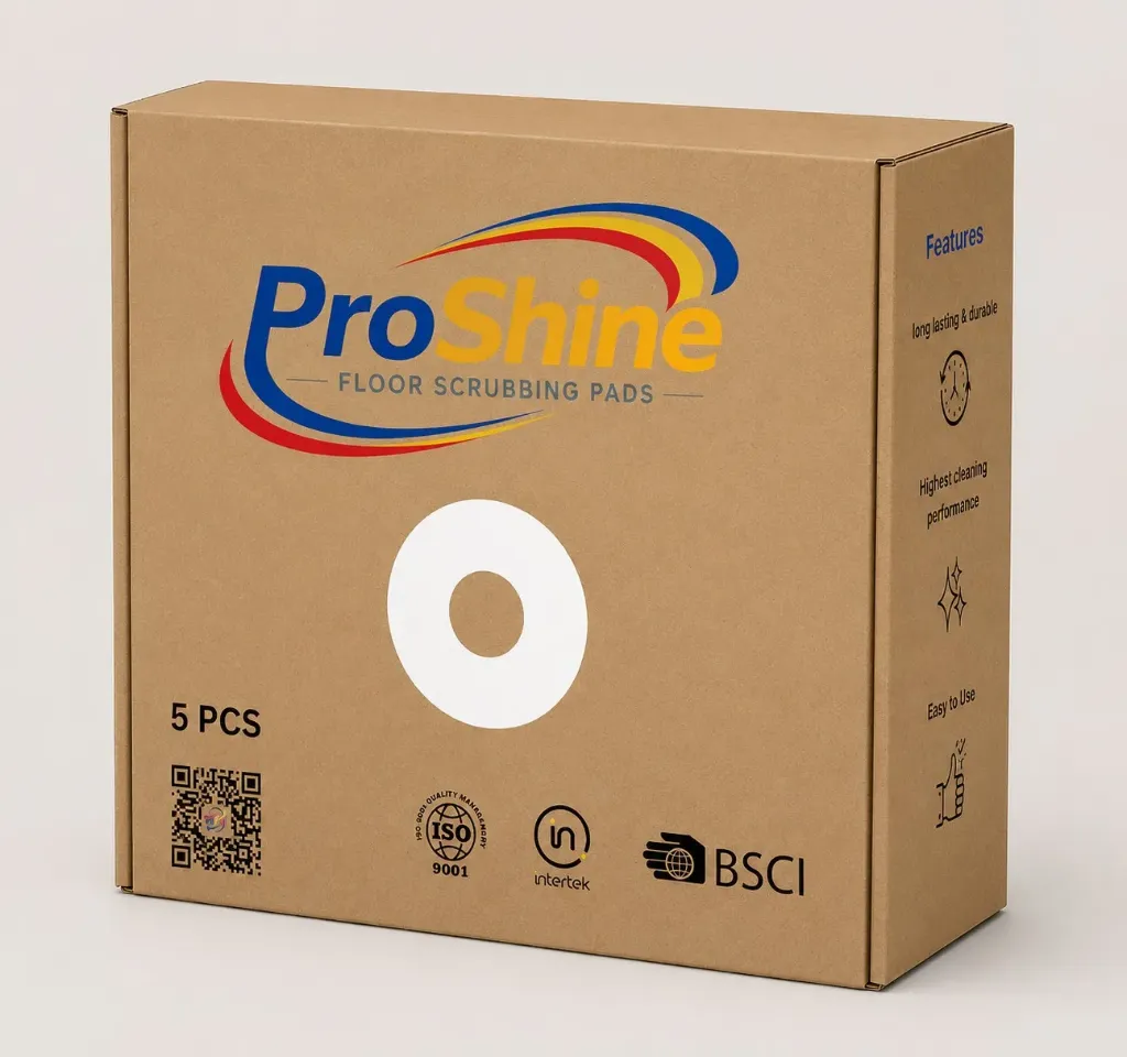 [لباد 17 بوصة ابيض بروشاين] MTS Proshine Floor Pads 17 inch (White)