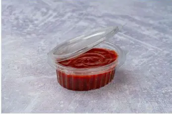 Plastic Hinged Salad Container 80 ml