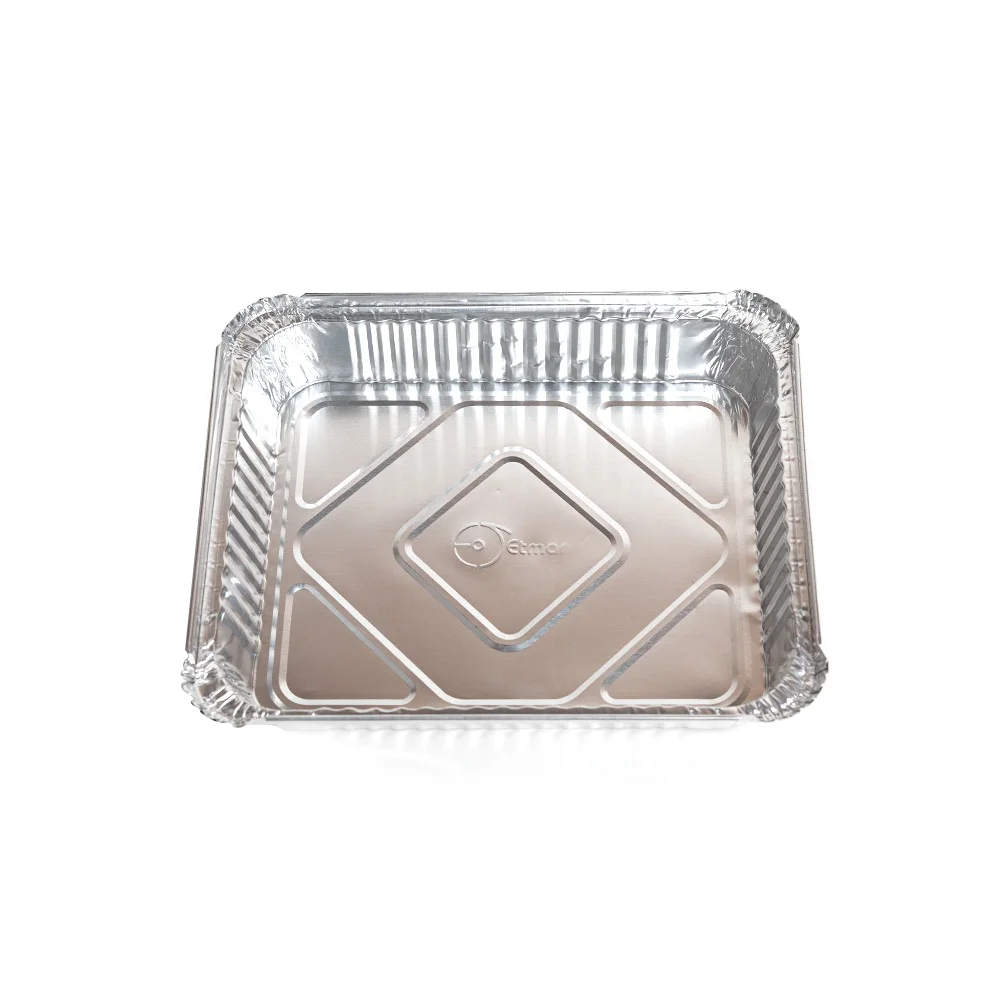 [طبق مستطيل كبير (824) * 600] E- Aluminium Dish Rectangle Large 824