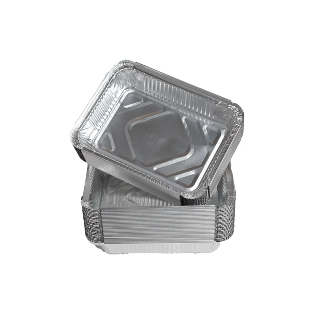 [طبق مستطيل كبير (600/45)] E- Aluminium Dish Rectangle Large 600/45