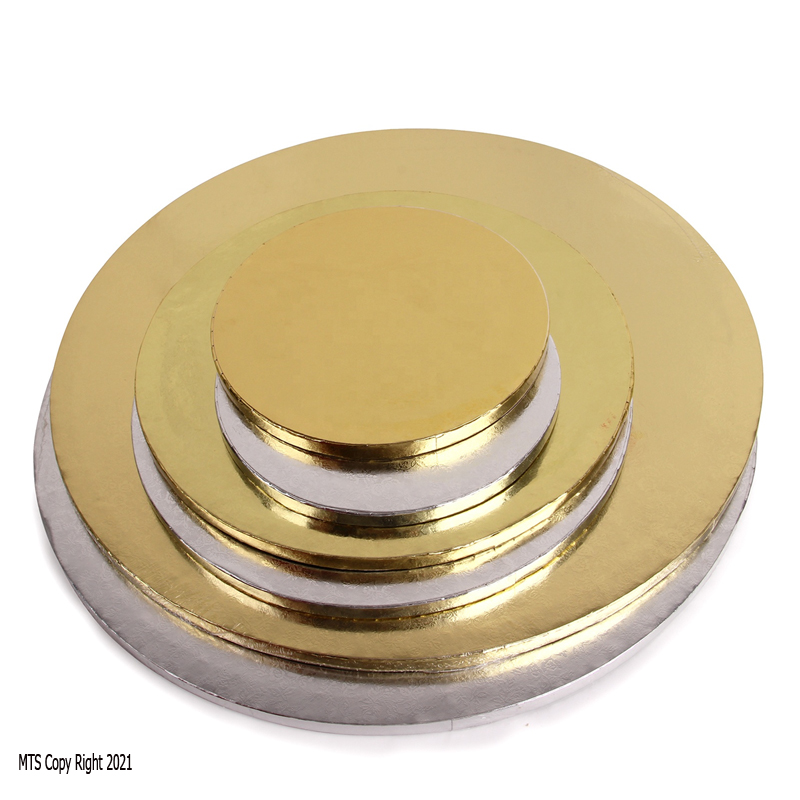 [قواعد تورتة ذهبية مقاسات (بالكيلو)] Aluminium Cake Board Gold 