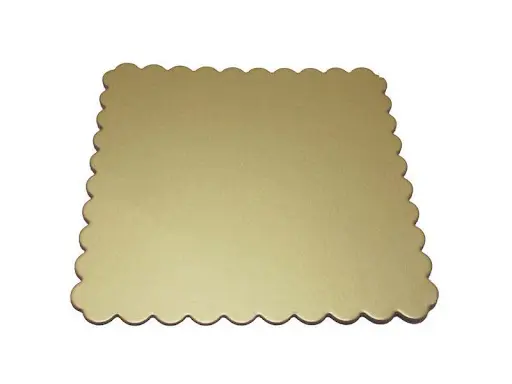 [قواعد تورتة 28×28 سم ذهبية (بالكيلو)] Aluminium Cake Board Square 28*28