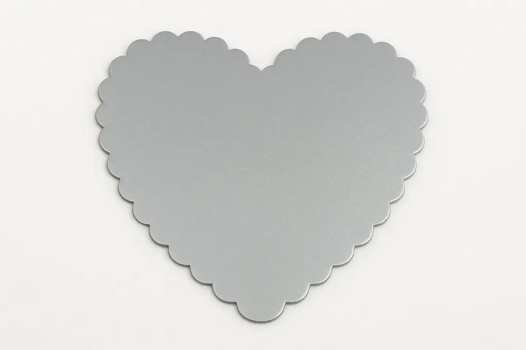 [قواعد تورتة قلب 24 سم (بالكيلو)] Aluminium Cake Board Heart 24 CM