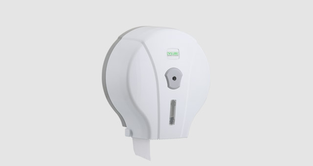 Vialli - MINI JUMBO WC TISSUE DISPENSER 450 gm (White)