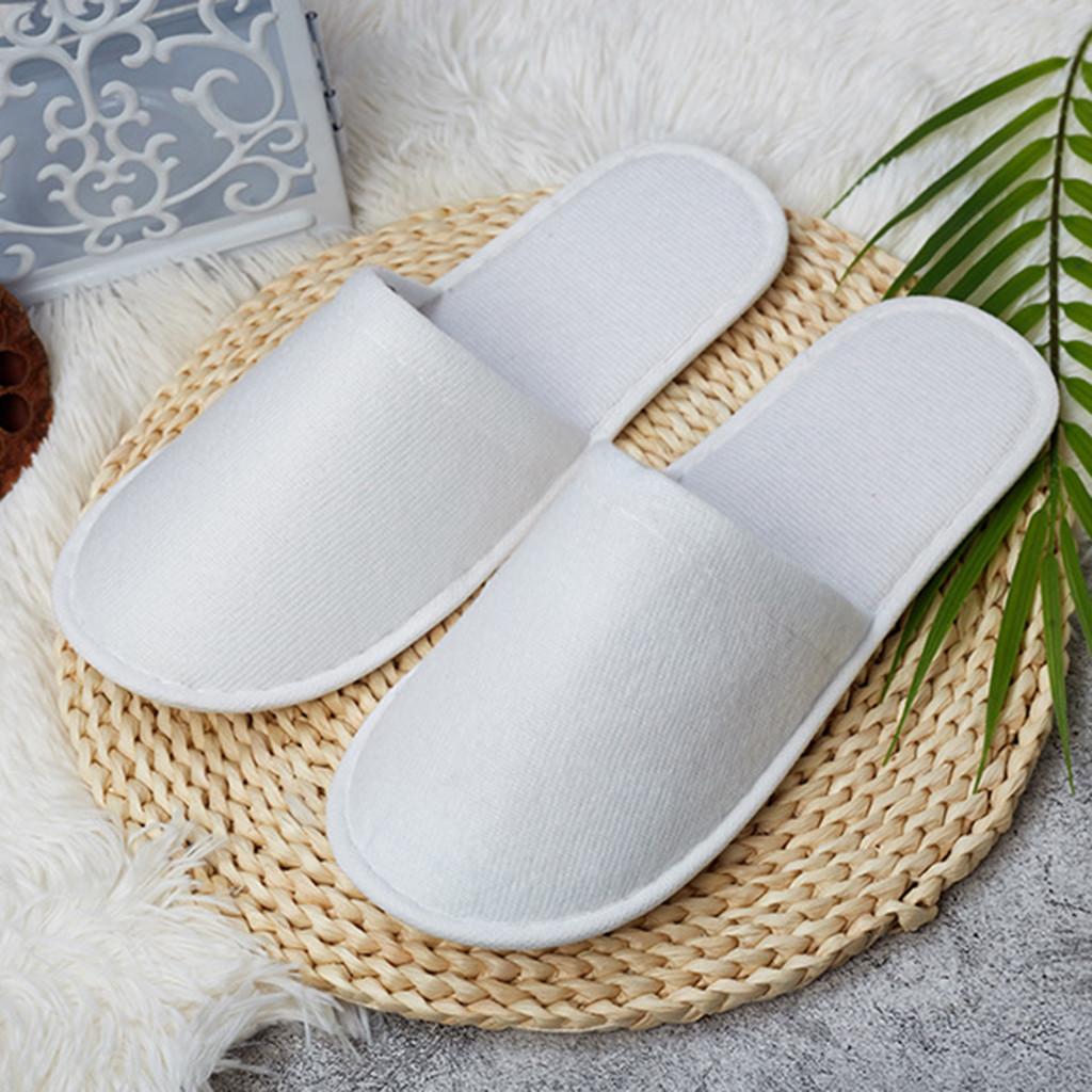 [سليبر فنادق  - شبشب حمام مبطن قماش بالشعار] Hotel Slippers (yes)