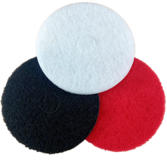 [لباد ابيض صيني 17 بوصة] Floor scrubbing Pad libad (Chinese, 17 inch, White)