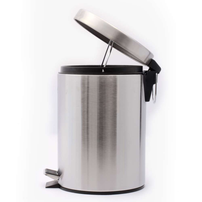[باسكت استانلس 5 لتر بالدواسة] Stainless steel Trash 5 Litter