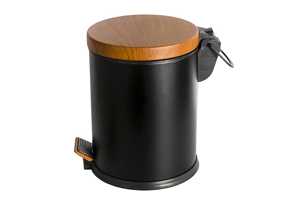 7L Painted Metal Trash Bin