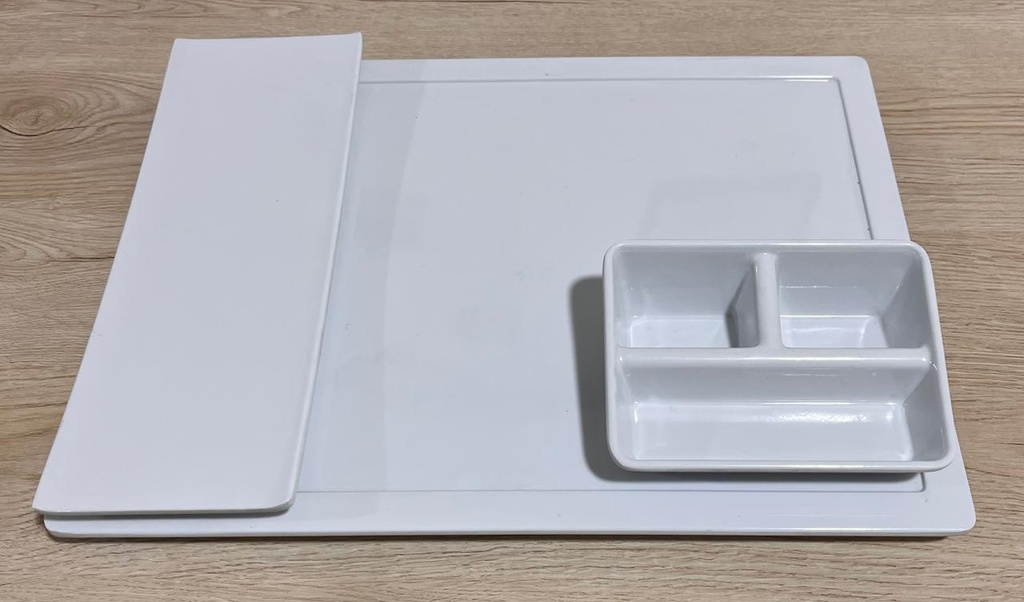 Melamine Coffee Tray  (White)