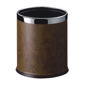 [باسكت معدن مكسي جلد] Metal Trash Bin with Leather Coating