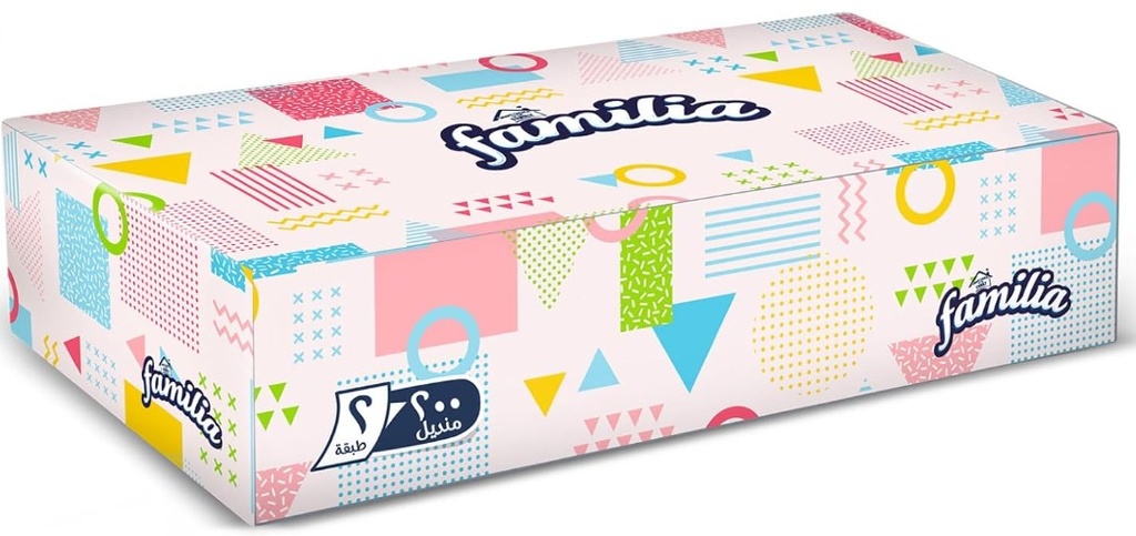 [فاميليا علبة مناديل 2 طبقة 200*48] 50200216 FAMILIA BOX PATTERN 2PLY 200*48