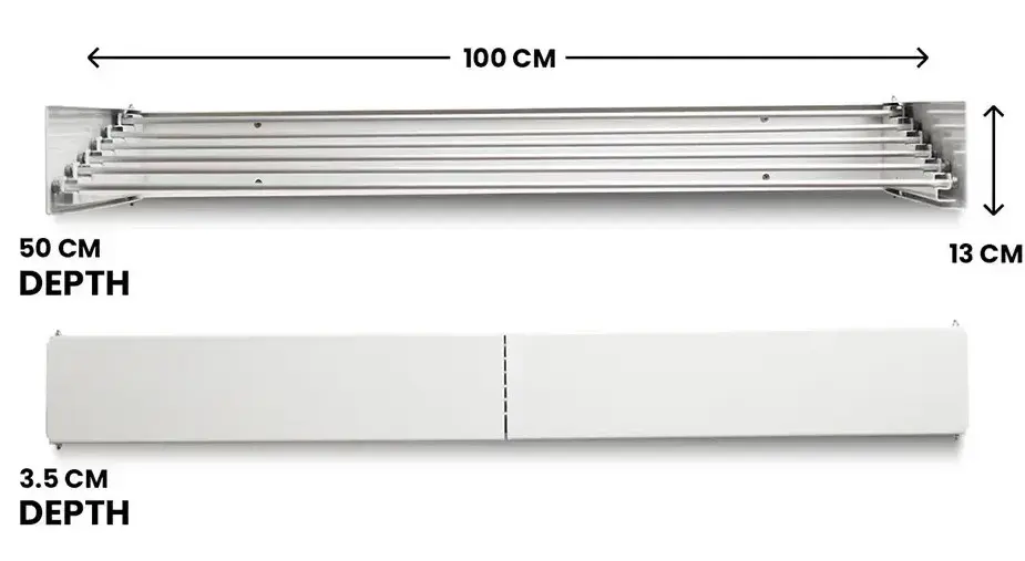 [منشر ملابس معدني حائطي] Wall Metal Clothes Dryer