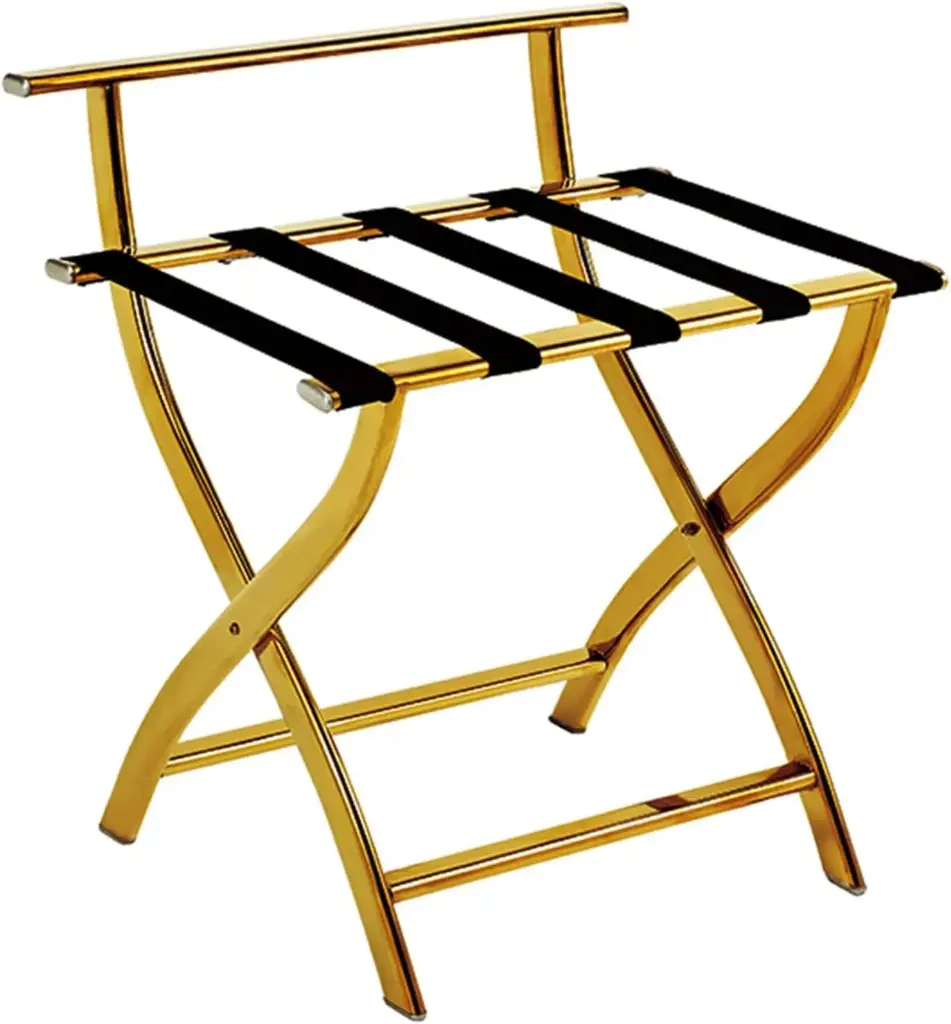 Hotel Luggage Rack Gold