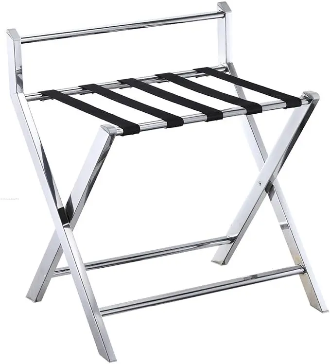 Hotel luggage rack Silver