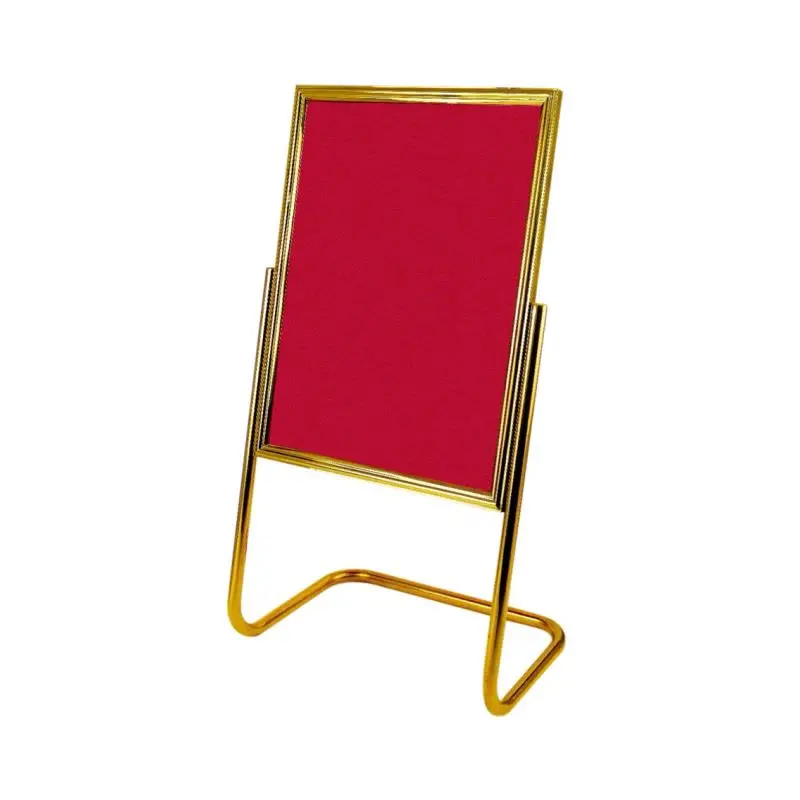 [لوحة إرشادية ذهبية] Stand Signage in Gold