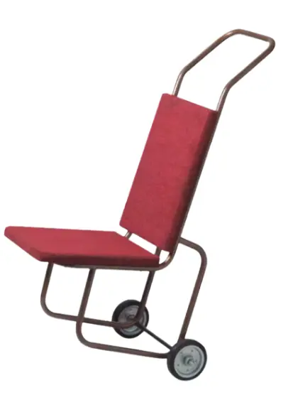 [ترولي حامل بيلمان حمراء] Hotel Luggage Cart Bellman Red