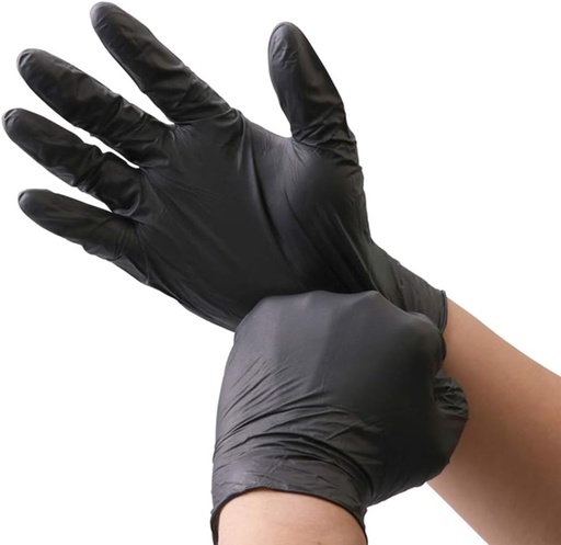 [جوانتي طبي اسود] Black Nitrile Gloves