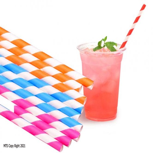 [باكت شاليموه ورقي 10 ملم - 1000 قطعة] Straw Paper 10 mm - Pack of 1000