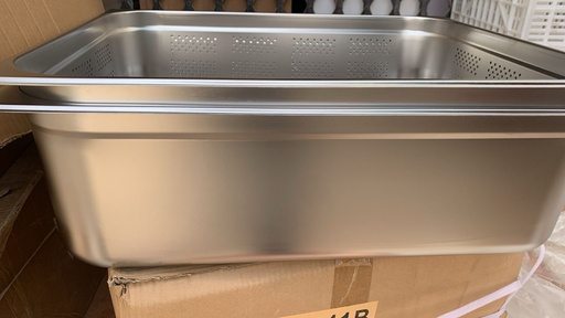 Stainless Steel GN Pan 2/1 – 200 mm Deep inner 150 mm